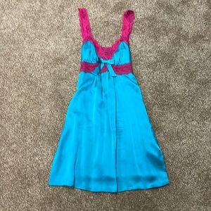 Betsey Johnson size 2 silk mini
